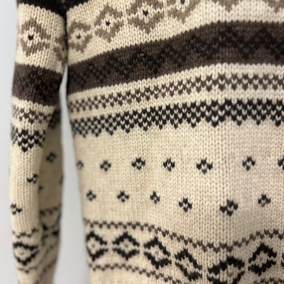 Ralph Lauren lambswool fall sweater size medium brown tan - Picture 9 of 12